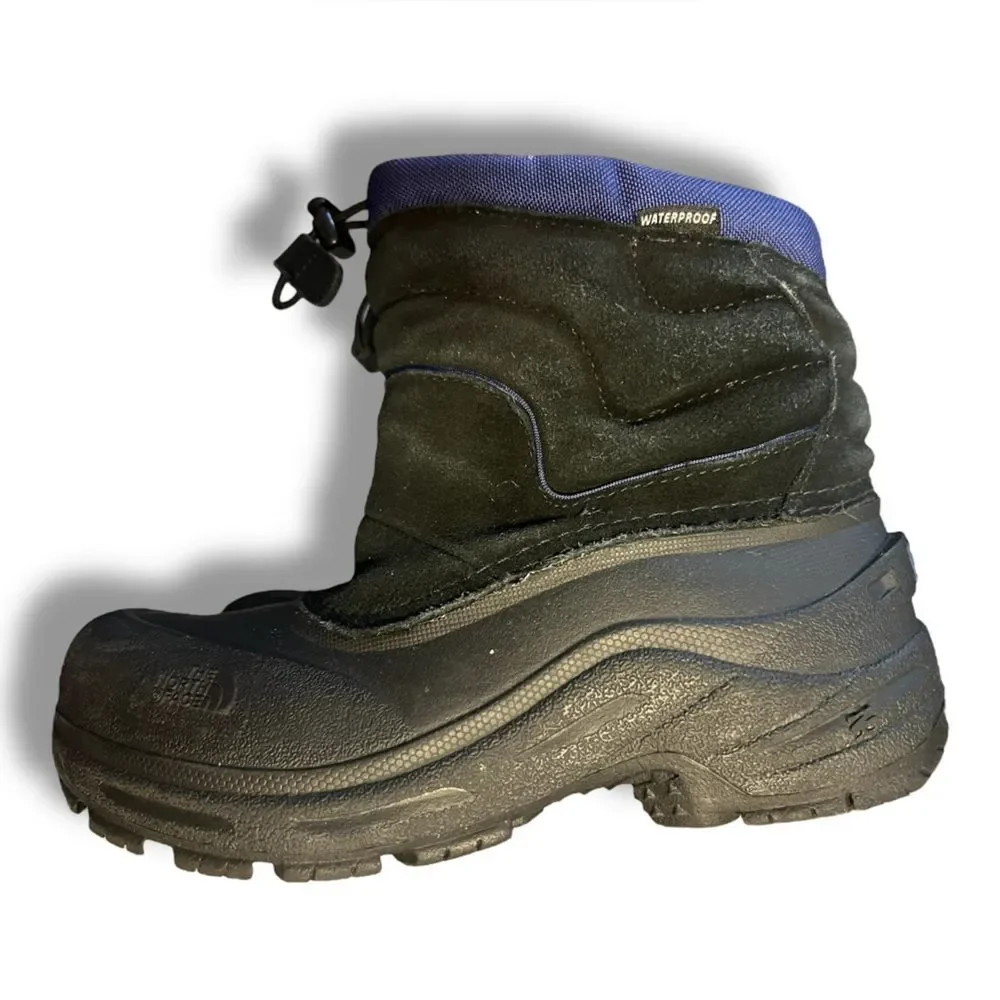 The North Face Powder-Hound Pull-On Boot Black & Blue Outdoor Gorp Boys Size 4